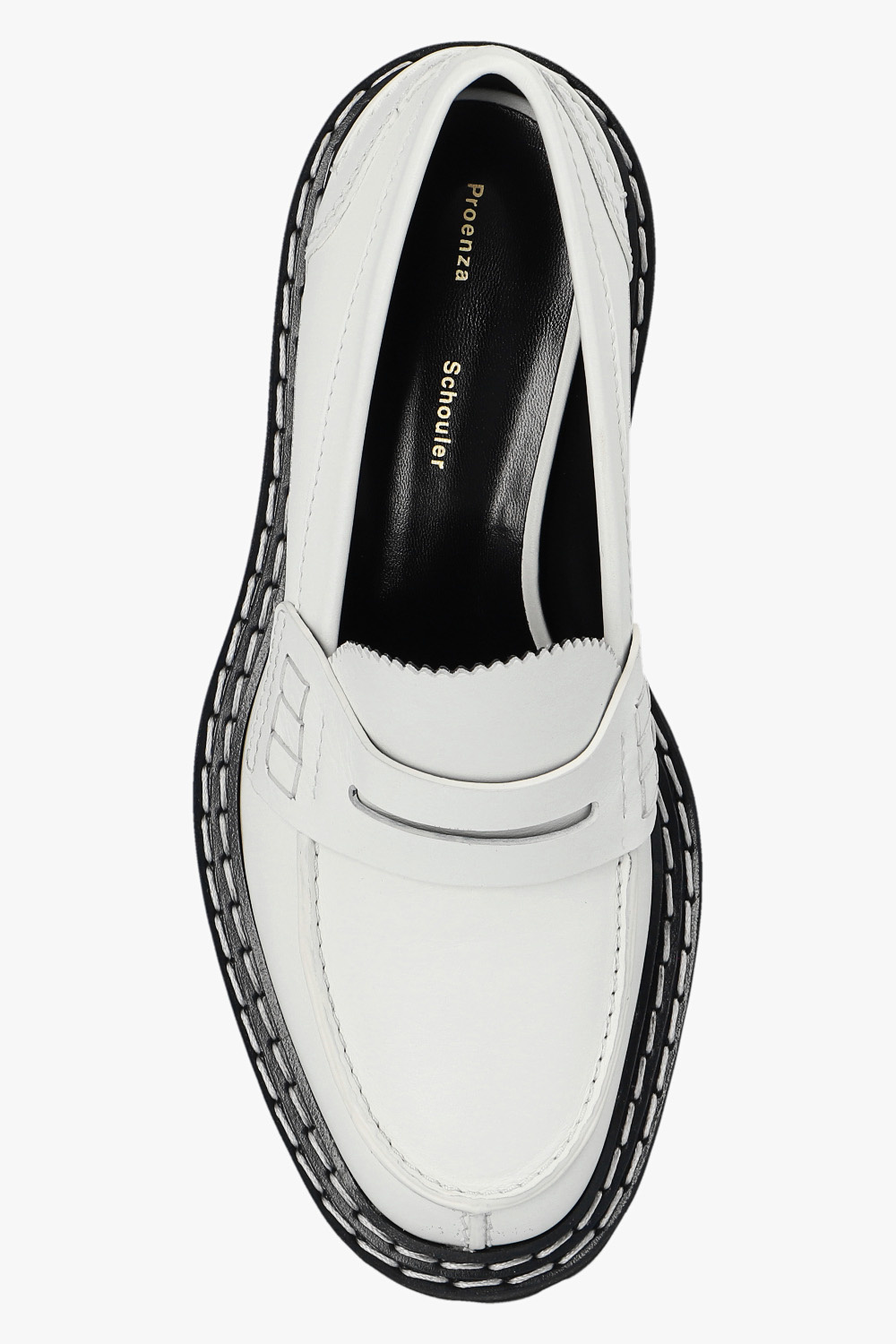 White Leather loafers Proenza Schouler Vitkac GB